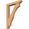 Ekena Millwork Balboa Slat Smooth Bracket w/ Offset Brace, Western Red Cedar, 5 1/2"W x 32"D x 44"H BKT0604X32X44BOA06SWR - alternate 1